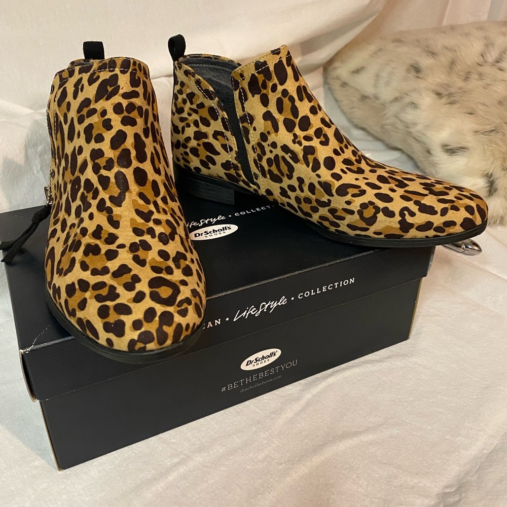 Dr. Scholl's Women's Cheetah Print Ankle Booties